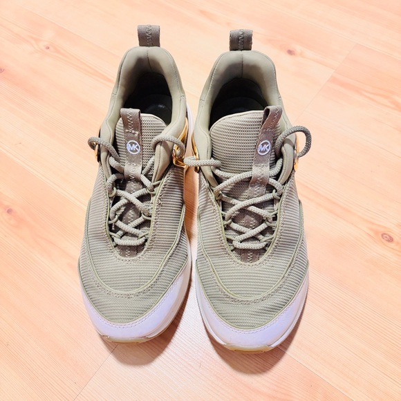 Michael Kors Olive and Gold Sneakers - Picture 3 of 7